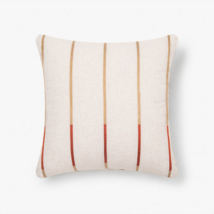 Honey Comb Cord Emb Cushion - Rust