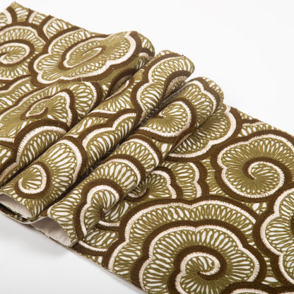 Sage Darbar-Chenille Emb Table Runner