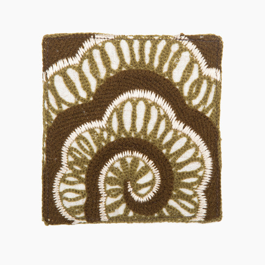 Sage Nimbus Chenille Emb Coasters