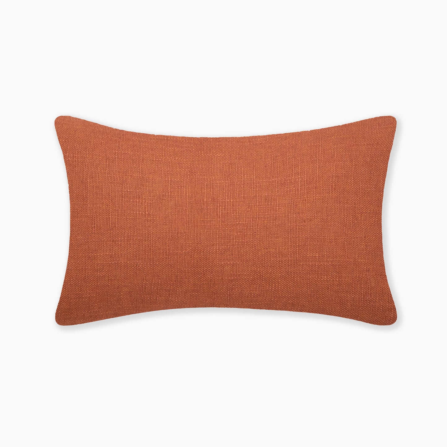 Interplay Rust Solid Textured Cushion 12" x 22"