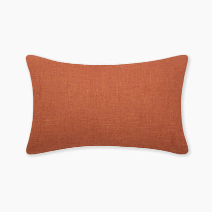 Interplay Rust Solid Textured Cushion 12" x 22"