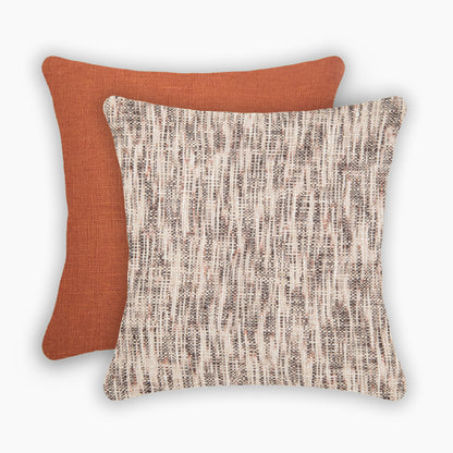 Interplay Rust Solid Textured Cushion 24" x 24"