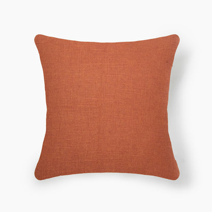 Interplay Rust Solid Textured Cushion 24" x 24"