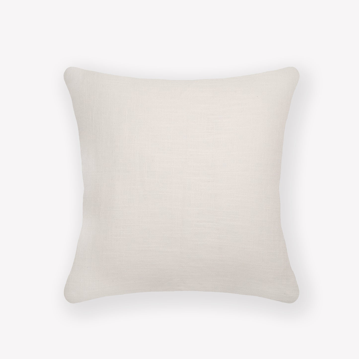 Interplay Ivory Solid Textured Cushion 18" x 18"