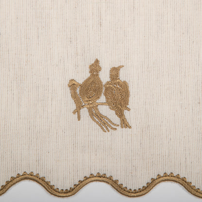 Nesting Pair Dinner Napkins- Scalloped Edge