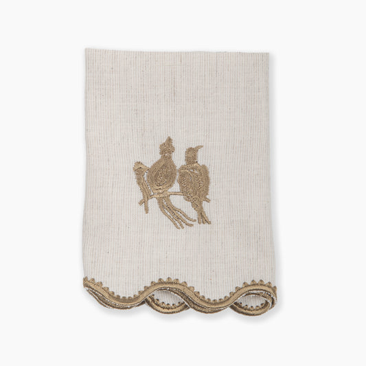 Nesting Pair Cocktail Napkins- Scalloped Edge