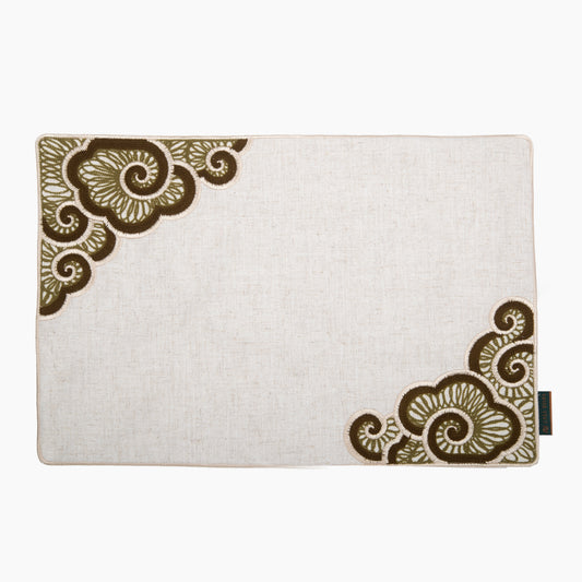 Sage Darbar Chenille Emb Placemats