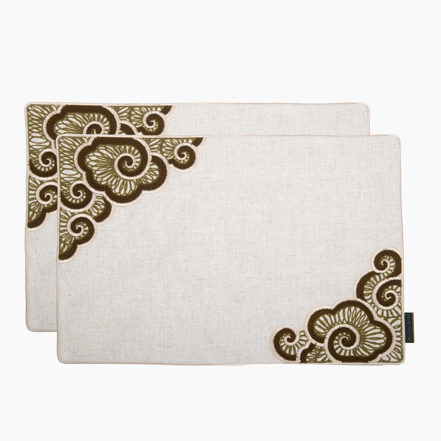Sage Darbar Chenille Emb Placemats