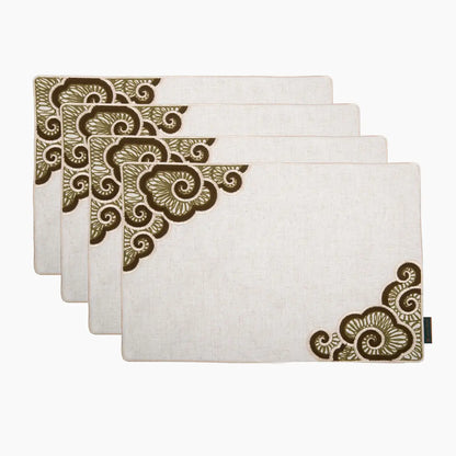 Sage Darbar Chenille Emb Placemats