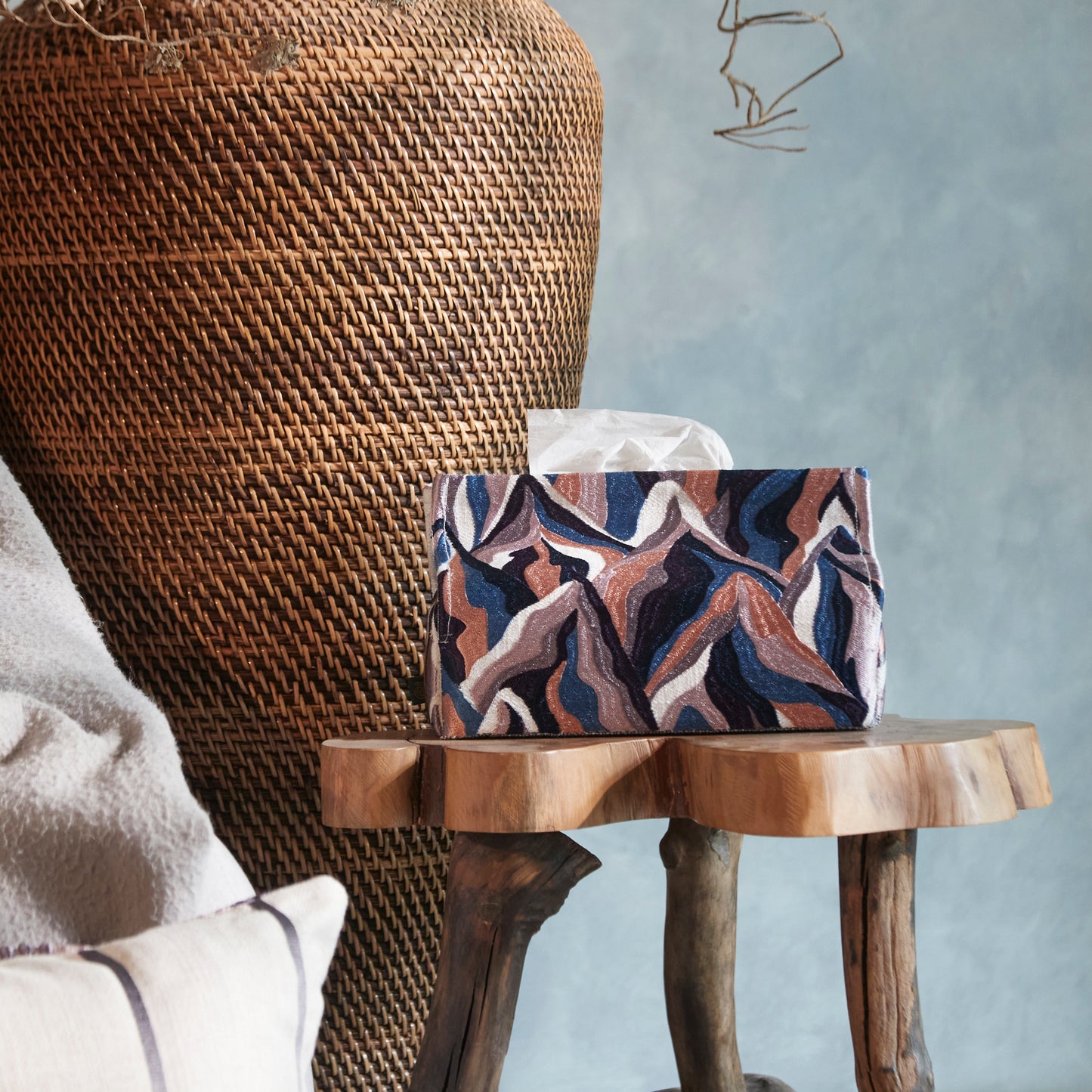 Echoed Ridgeline Tissue Box