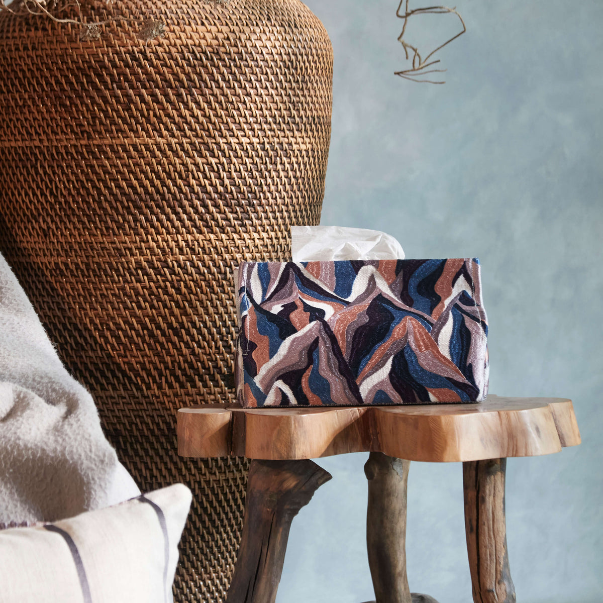 Echoed Ridgeline Tissue Box 