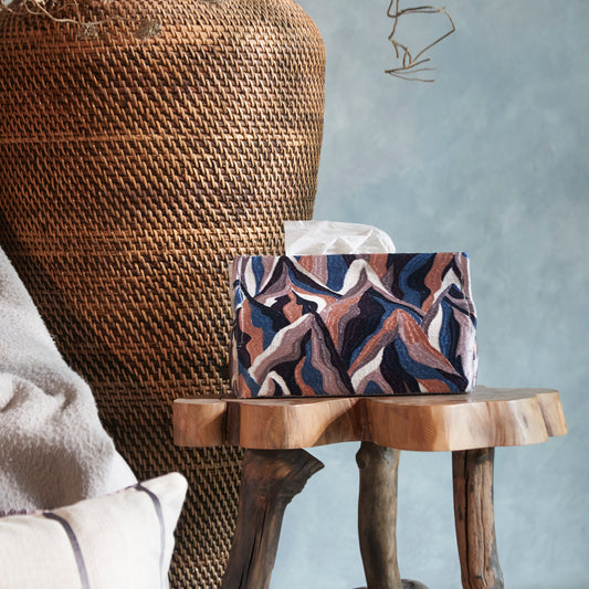 Echoed Ridgeline Tissue Box