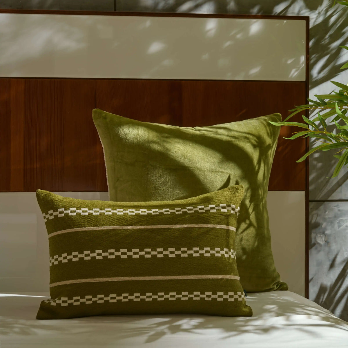 Coastal Whisper Chenille Cushion 12*18 | Premium Lumbar Cushion