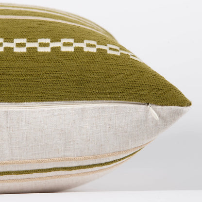 Emerald Shore Chenille Emb Cushion Cushion Casa Dvipa
