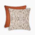 Interplay Rust Solid Textured Cushion 18" x 18"