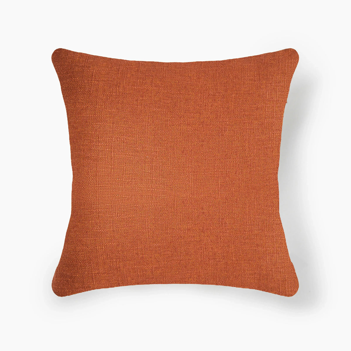 Interplay Rust Solid Textured Cushion 18" x 18" Cushions Casa Dvipa