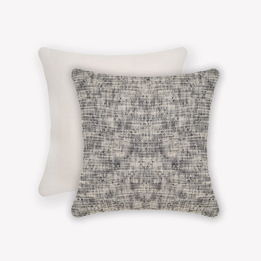 Interplay Ivory Solid Textured Cushion 18" x 18" Cushions Casa Dvipa