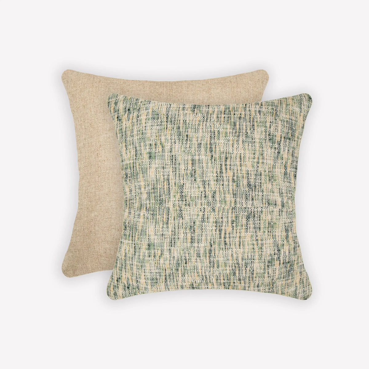 Interplay Beige Solid Textured Cushion 18" x 18" Cushions Casa Dvipa