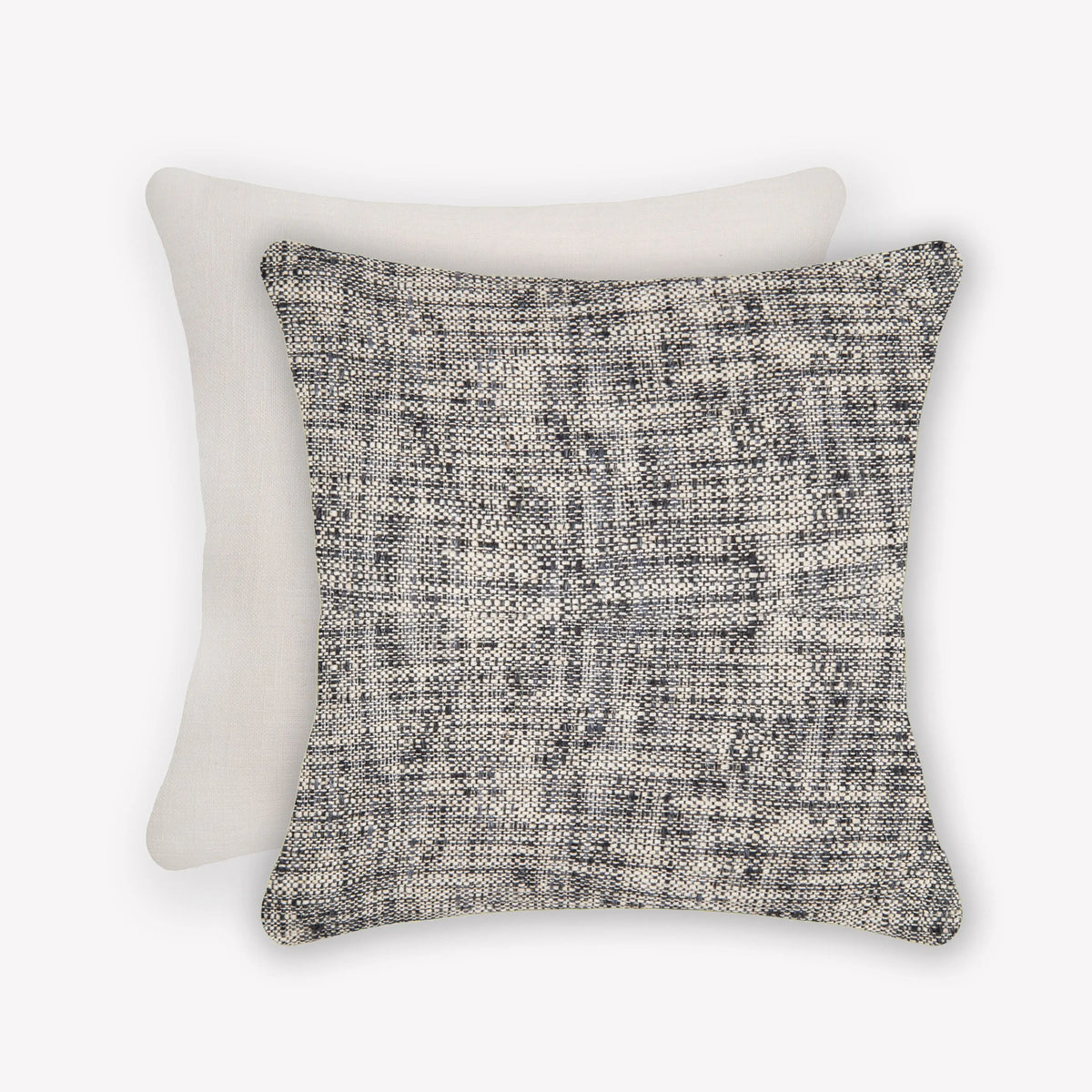 Interplay Ivory Solid Textured Cushion 24" x 24" Cushions Casa Dvipa