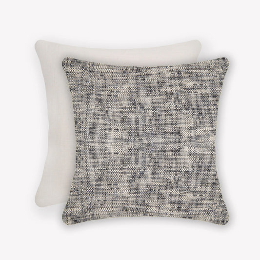 Interplay Ivory Solid Textured Cushion 24" x 24" Cushions Casa Dvipa