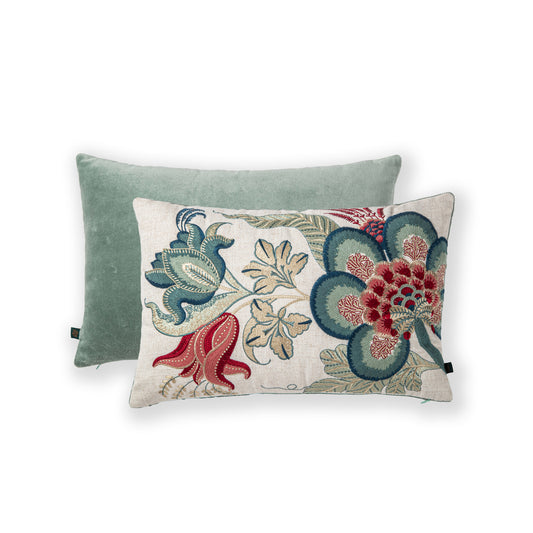 Golconda Chenille Emb Lumbar Cushion