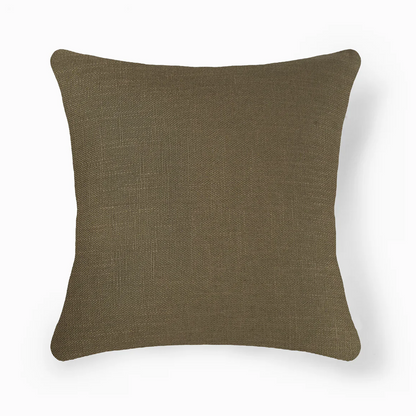 Interplay Olive Solid Textured Cushion 18" x 18"