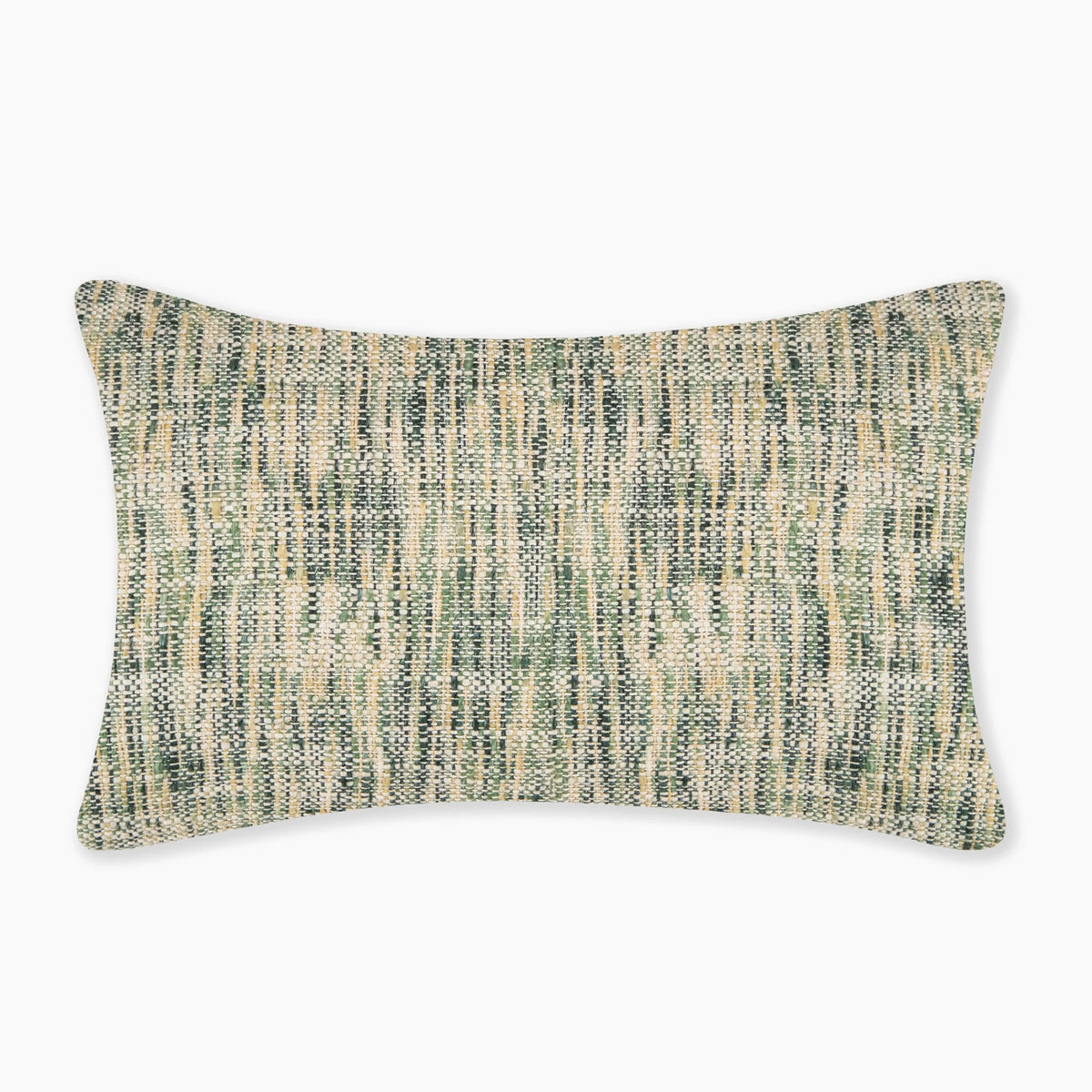 Interplay Olive Solid Textured Lumbar Cushion 12" x 22" Lumbar Cushions Casa Dvipa