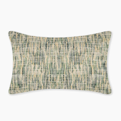 Interplay Olive Solid Textured Lumbar Cushion 12" x 22" Lumbar Cushions Casa Dvipa