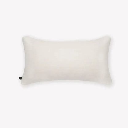 Interplay Ivory Solid Textured Cushion 12" x 22" Lumbar Cushions Casa Dvipa