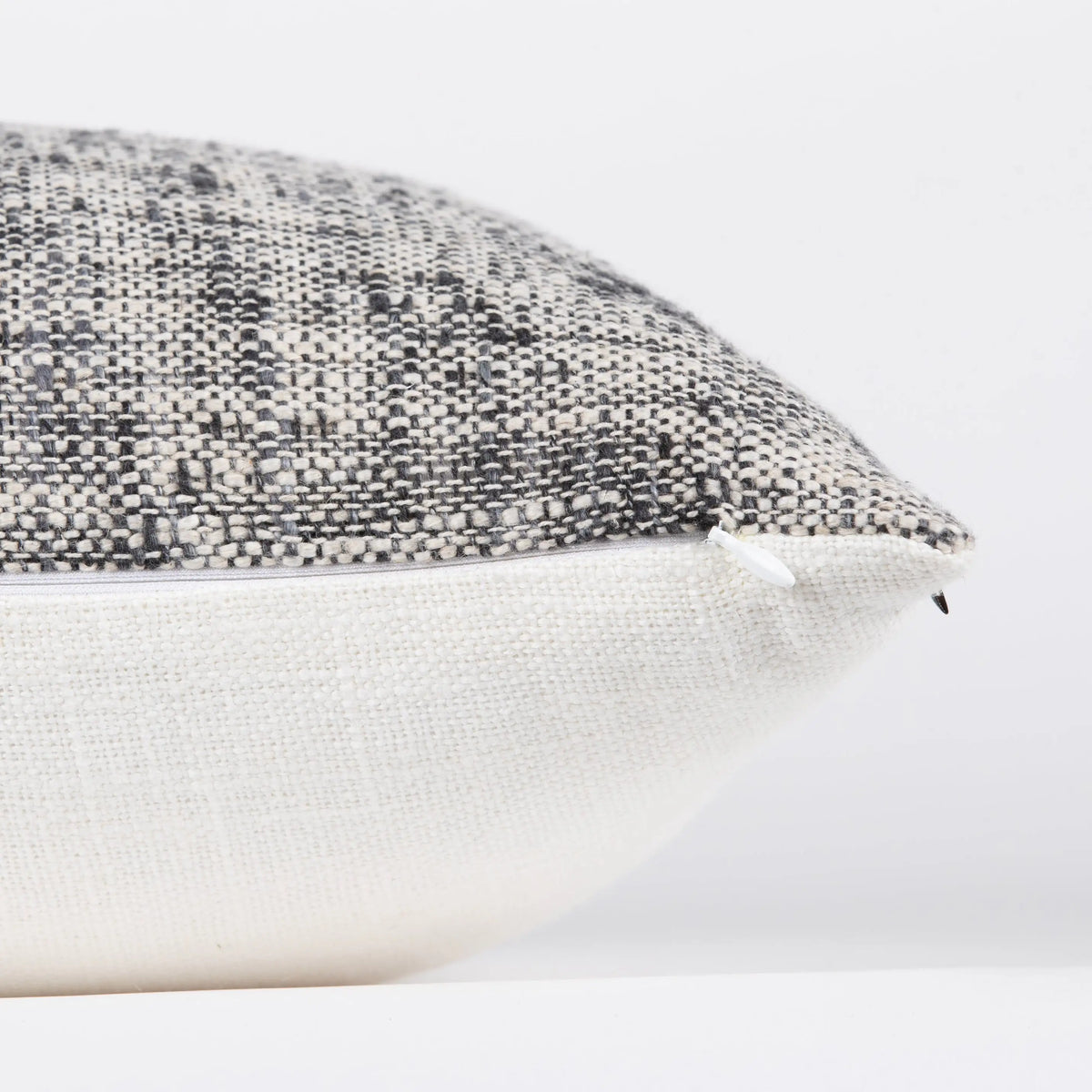 Interplay Ivory Solid Textured Cushion 12" x 22" Lumbar Cushions Casa Dvipa