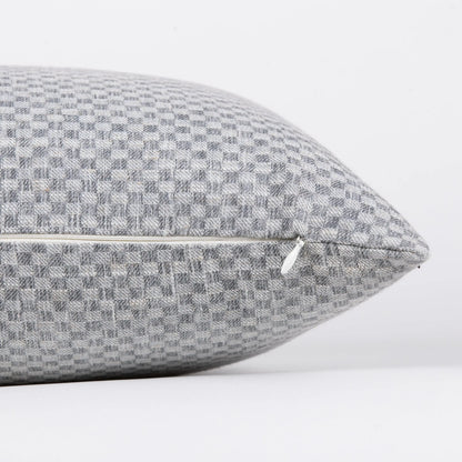 Formora Pewter Textured Lumbar Cushion Lumbar Cushions Casa Dvipa