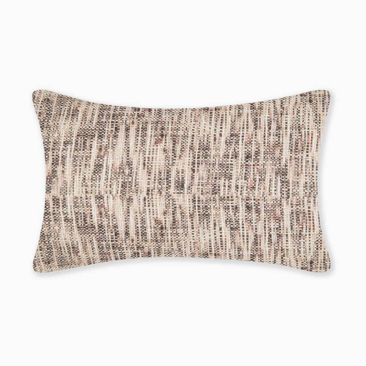 Interplay Rust Solid Textured Cushion 12" x 22" Lumbar Cushions Casa Dvipa