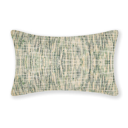 Interplay Beige Solid Textured Cushion 12" x 22" Lumbar Cushions Casa Dvipa