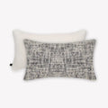 Interplay Ivory Solid Textured Cushion 12" x 22"