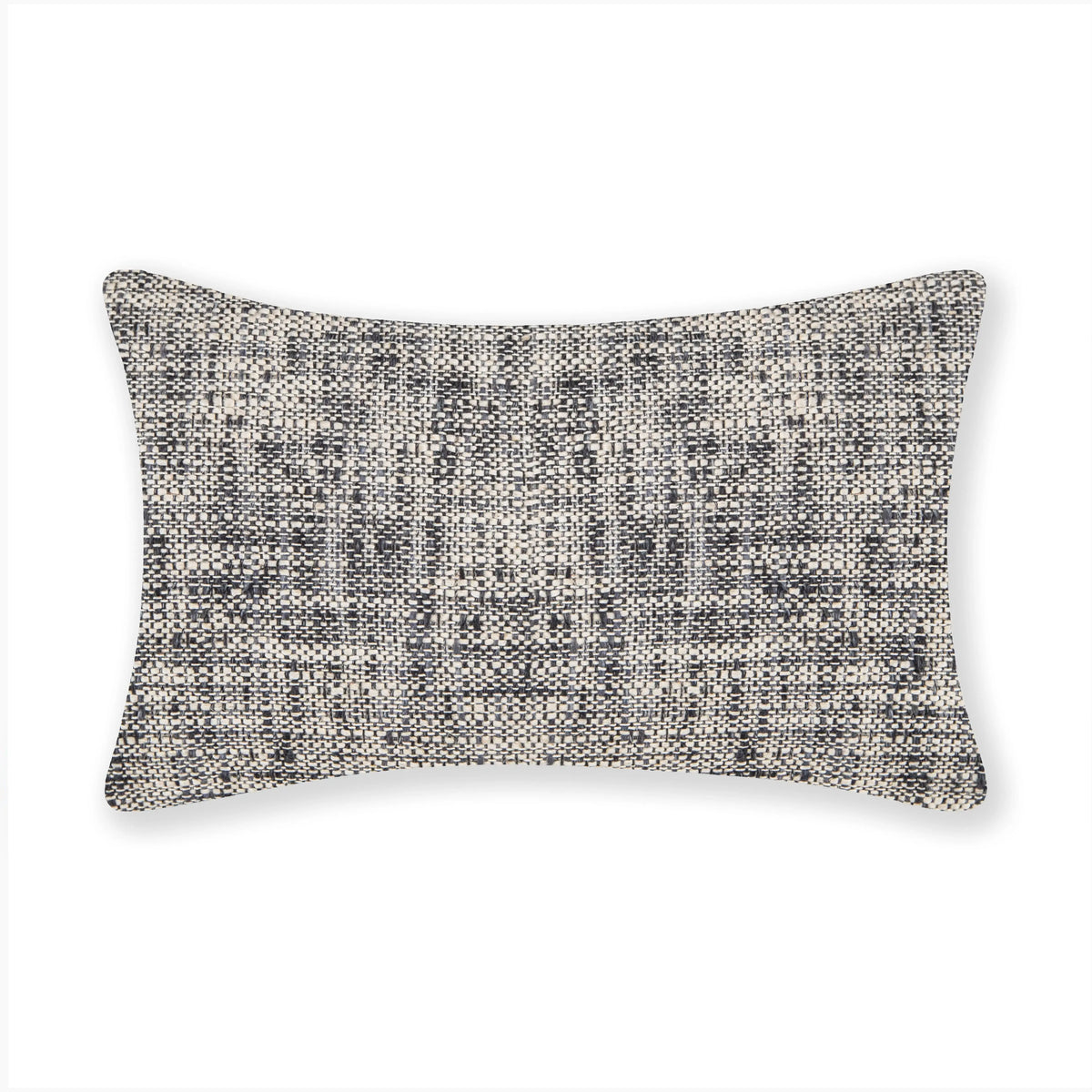 Interplay Ivory Solid Textured Cushion 12" x 22" Lumbar Cushions Casa Dvipa