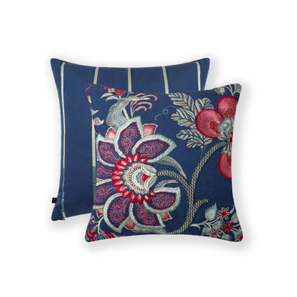 Midnight Bloom Floral Cushion
