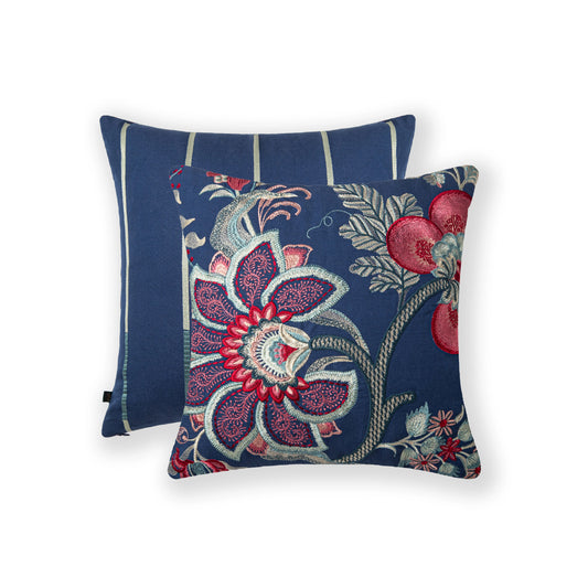 Midnight Bloom Floral Cushion