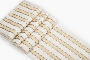 Ivory Littoral Cord Emb Runner Table Runner Casa Dvipa