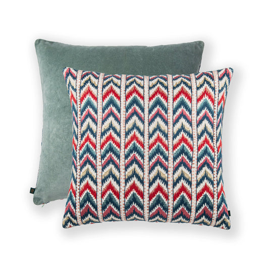Teer Chenille Emb Cushion