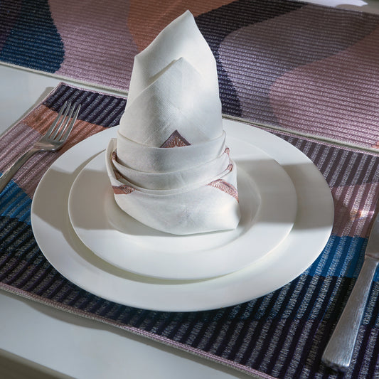 Whispered Edge Dinner Napkins