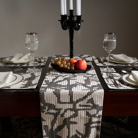Mercer's Mile Abstract Table Runner