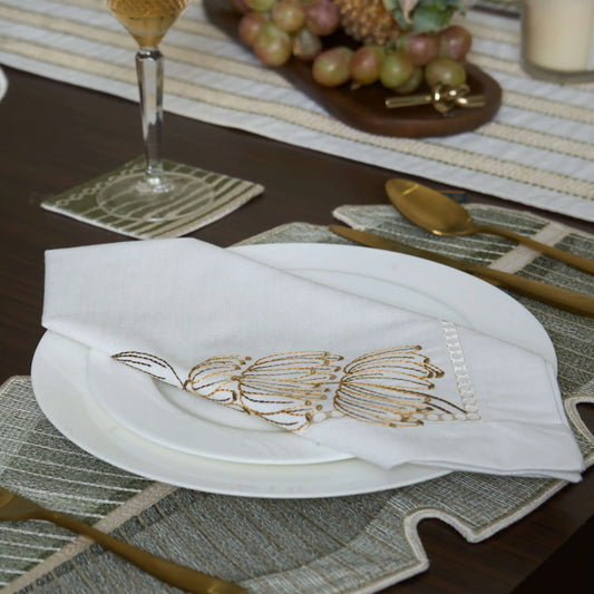 Buy Kairali Dinner Napkins | Premium Glass Slipper