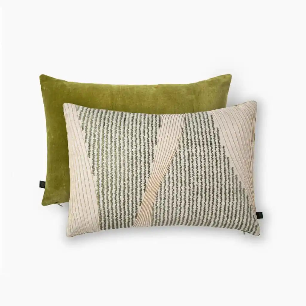 Designer Verdant Tides Lumbar Cushion 12*18 | Casa Dvipa

