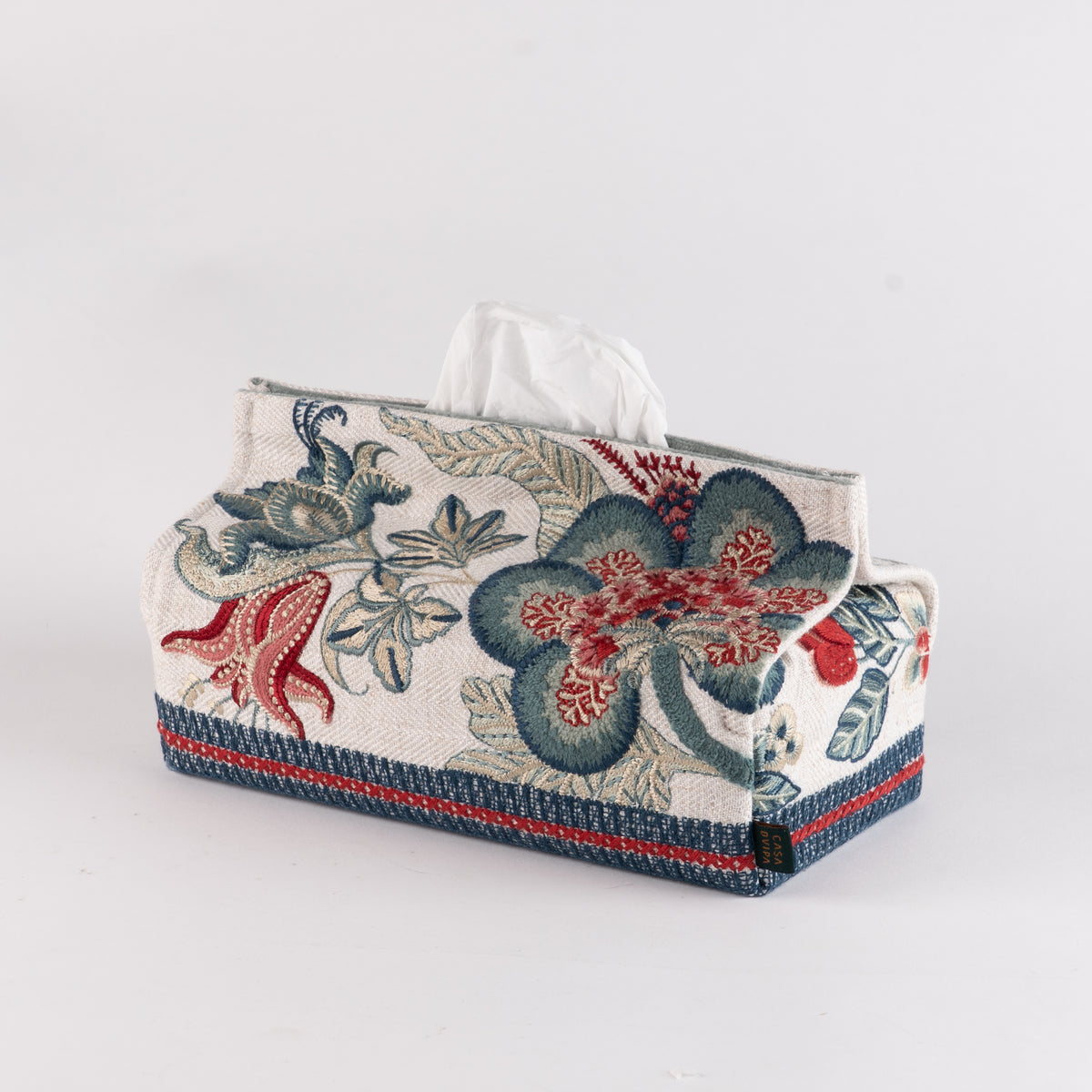 Golconda Chenille Emb Tissue Box Cover 9*4 