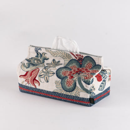 Golconda Chenille Emb Tissue Box Cover