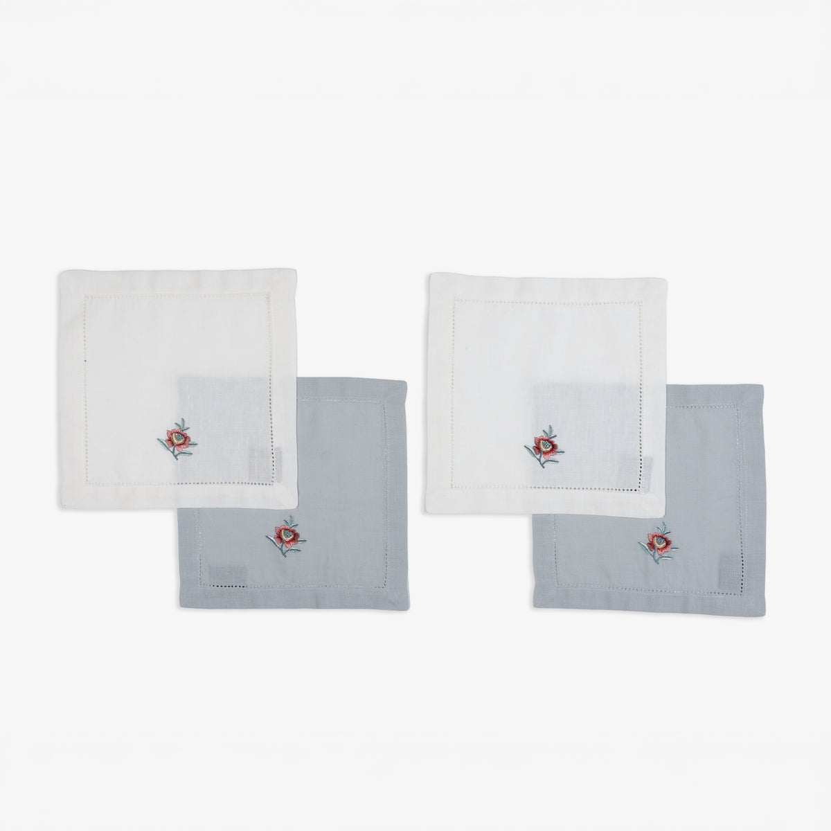 Flora Nova Emb Cocktail Napkins 8*8